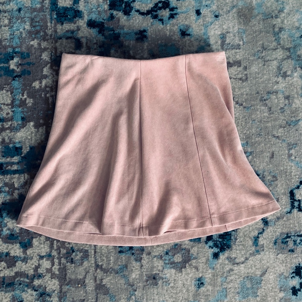 Brandy Melville Pink Leather Skirt